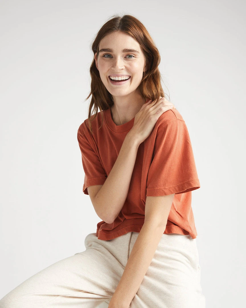 RICHER POORER RELAXED SHORT SLEEVE CROP TEE GINGER SNAP 7 RICHER POORER RELAXED SHORT SLEEVE CROP TEE GINGER SNAP