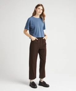 RICHER POORER RELAXED SHORT SLEEVE CROP TEE MOONLIT OCEAN 8 RICHER POORER RELAXED SHORT SLEEVE CROP TEE MOONLIT OCEAN