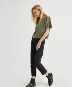 RICHER POORER SHORT SLEEVE CROP TEE STRETCH LIMO NEW IN