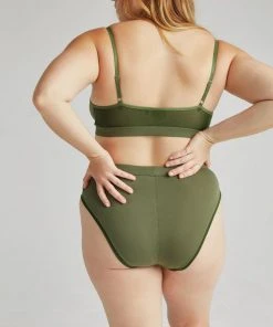 RICHER POORER NEW IN HIGH CUT BRIEF OLIVE ARMY