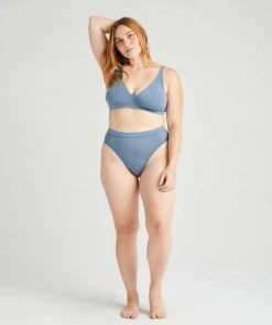 RICHER POORER HIGH CUT BRALETTE BLUE MIRAGE