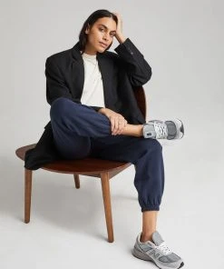 RICHER POORER SALE RECYCLED FLEECE SWEATPANTS BLUE NIGHTS