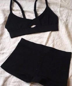 RICHER POORER CUT OUT BRALETTE BLACK