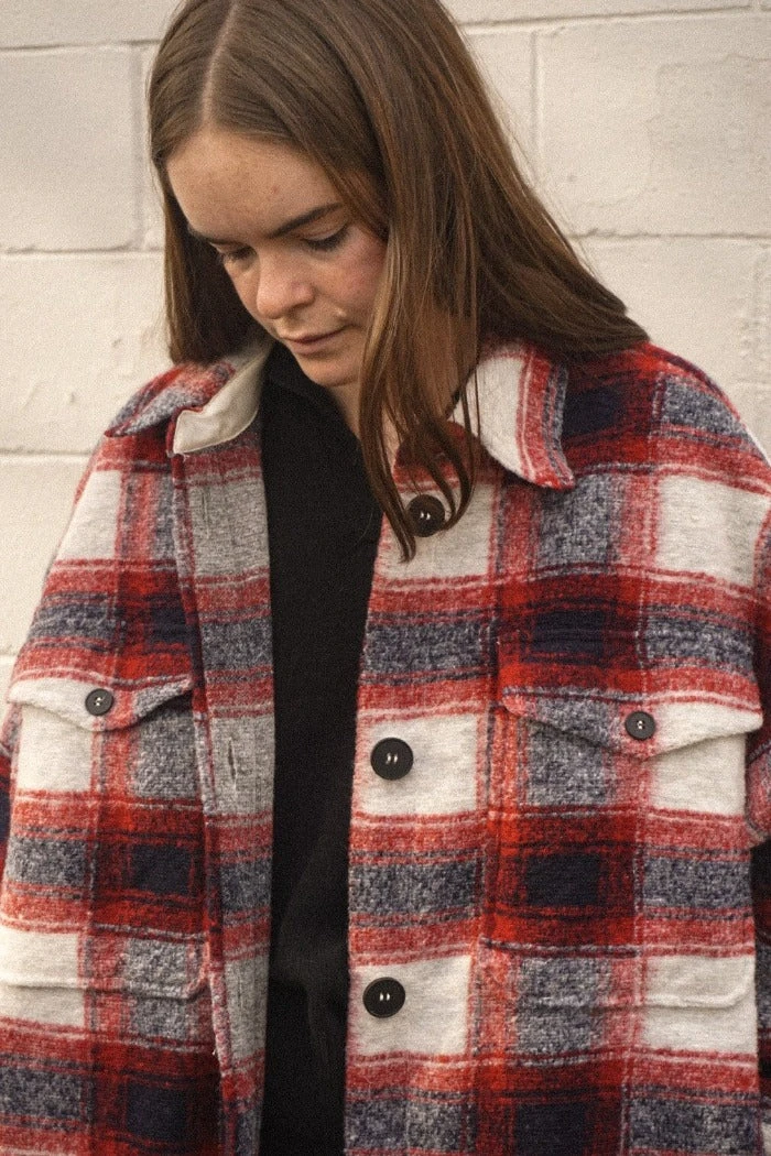 PIPE AND ROW NEW IN BLAKE PLAID COAT 15 PIPE AND ROW NEW IN BLAKE PLAID COAT