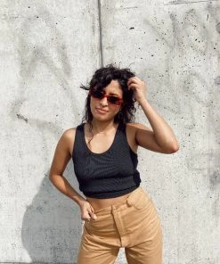 PERFECTWHITETEE BLONDIE TANK VINTAGE BLACK