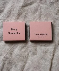 BOY SMELLS NEW IN PINK MATCHES