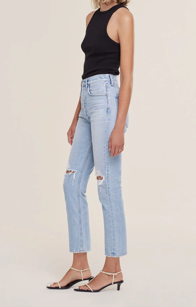 AGOLDE RILEY HI RISE CROP CLEAR SKIES 3 AGOLDE RILEY HI RISE CROP CLEAR SKIES