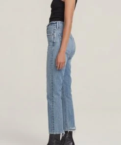 AGOLDE SALE RILEY HI RISE CROP EMULSION