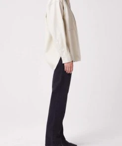 AGOLDE UTILITY VEGAN LEATHER SHIRT