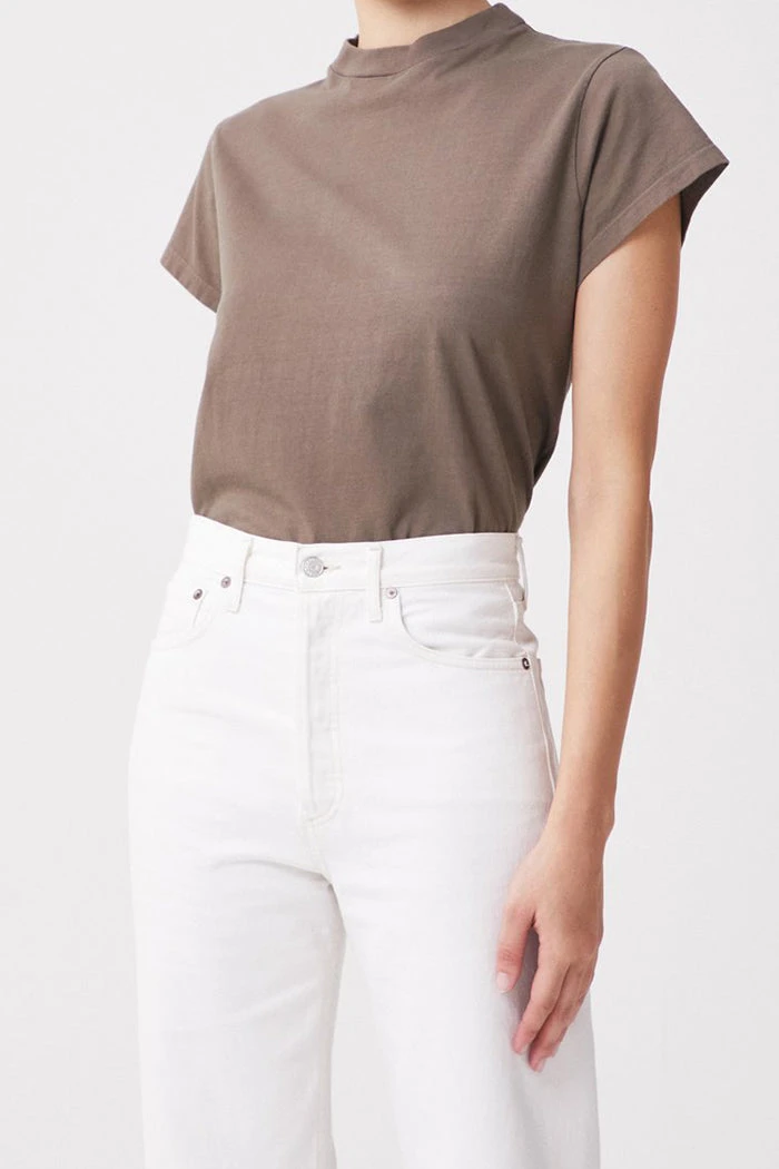 AGOLDE CLOTHING ANIKA CAP SLEEVE TEE 4 AGOLDE CLOTHING ANIKA CAP SLEEVE TEE