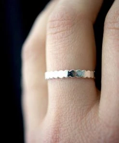 HANNAH NAOMI NEW IN THICK BEAD STACKING RING