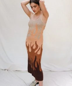 HOUSE OF SUNNY HOTEL CALIFORNIA HOCKNEY DRESS