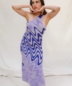 HOUSE OF SUNNY WANNABE HOCKNEY DRESS SPRING '22