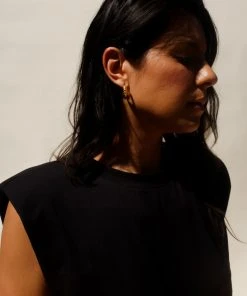 PIPE AND ROW C'EST HOOP EARRINGS NEW IN