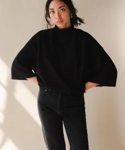 ARAMINTA JAMES SPRING '22 WAFFLE TURTLENECK