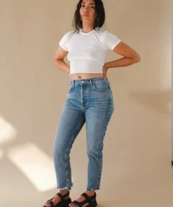AGOLDE RILEY HI RISE CROP HAVEN SPRING '22