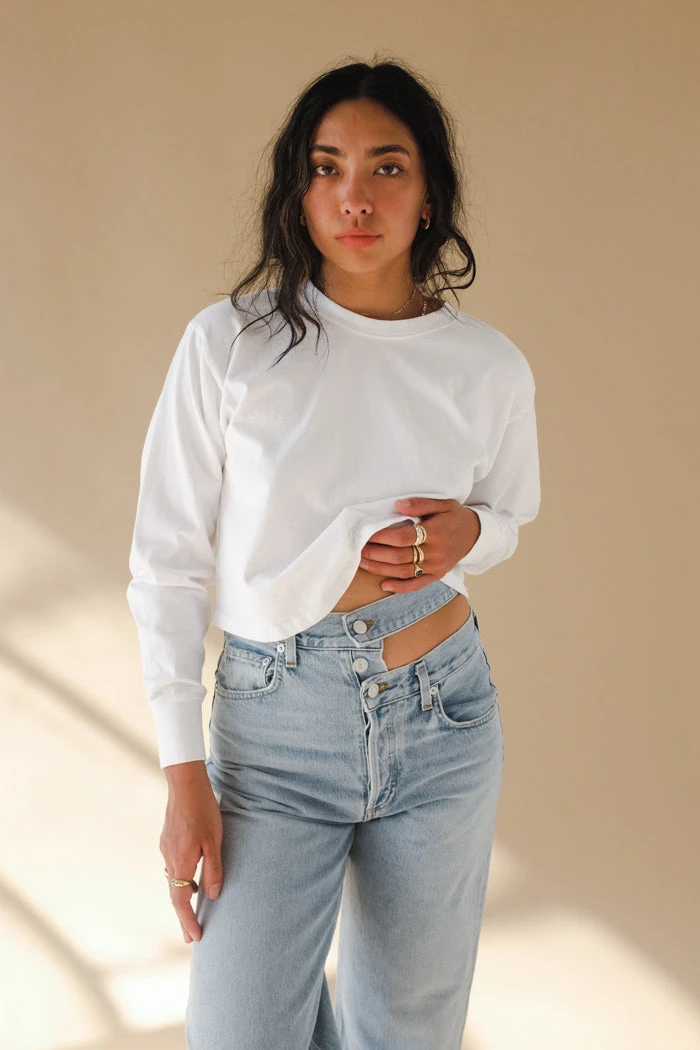 LACAUSA SPRING '22 LONG SLEEVE BOXY TEE 2 LACAUSA SPRING '22 LONG SLEEVE BOXY TEE