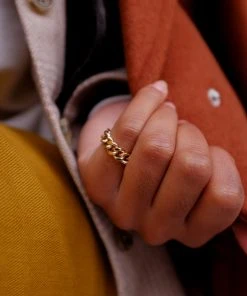 PIPE AND ROW ELLIOT CHAIN RING NEW IN