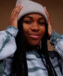 PIPE AND ROW NEW IN SMITH BEANIE LIGHT GREY