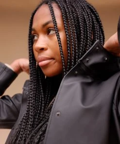 STUTTERHEIM MOSEBACKE RAIN JACKET BLACK NEW IN