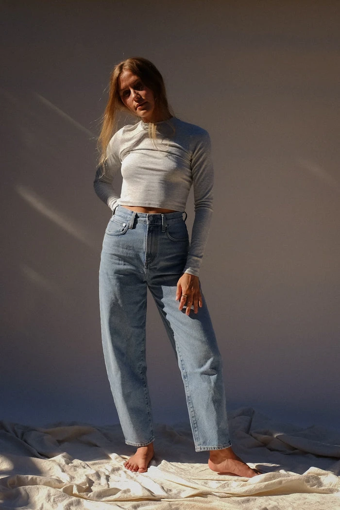 JOAH BROWN CROPPED CREW LONGSLEEVE 3 JOAH BROWN CROPPED CREW LONGSLEEVE