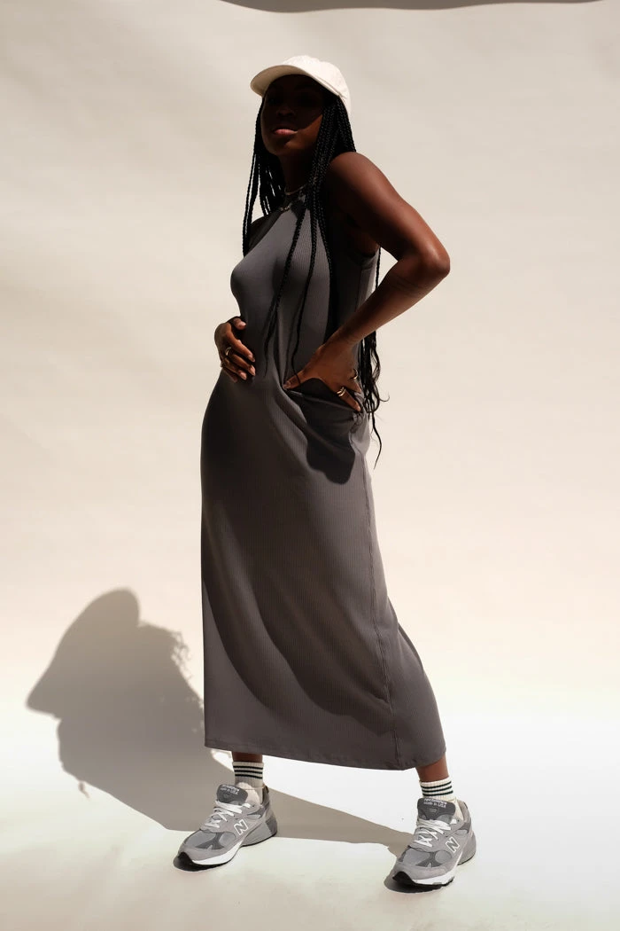 RICHER POORER NEW IN VINTAGE COLUMN RIB DRESS 2 RICHER POORER NEW IN VINTAGE COLUMN RIB DRESS