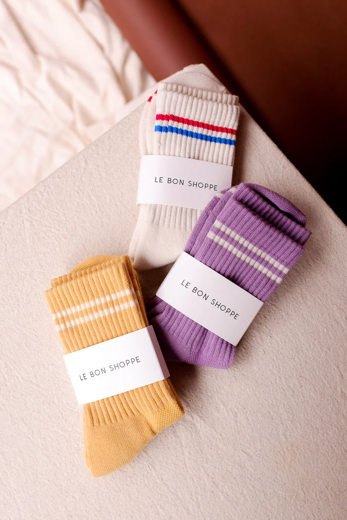 LE BON SHOPPE BOYFRIEND SOCKS BUTTER SPRING '22 4 LE BON SHOPPE BOYFRIEND SOCKS BUTTER SPRING '22