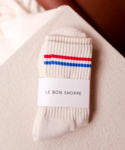 LE BON SHOPPE NEW IN BOYFRIEND SOCKS MILK