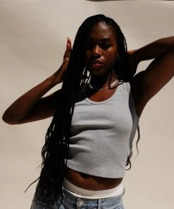 PERFECTWHITETEE BLONDIE TANK GREY