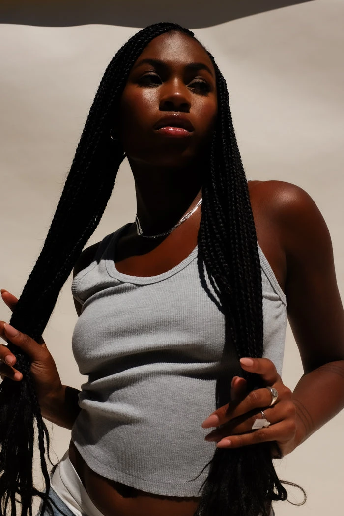 PERFECTWHITETEE BLONDIE TANK GREY 2 PERFECTWHITETEE BLONDIE TANK GREY