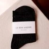 LE BON SHOPPE HER SOCKS COPPER BLACK