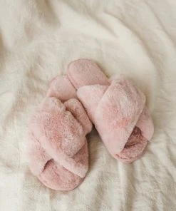 PIPE AND ROW SLIPPERS PINK NEW IN