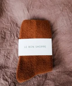 LE BON SHOPPE CLOUD SOCKS SEPIA