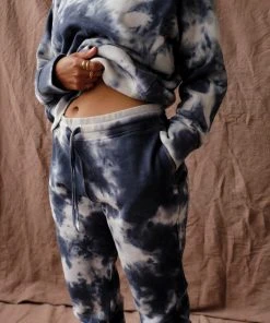 RICHER POORER RECYCLED UNISEX JOGGER SWEATPANTS BLUE STORM