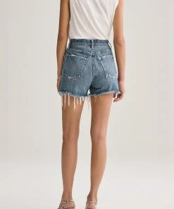 AGOLDE DEE DENIM SHORTS ULTRA HI RISE