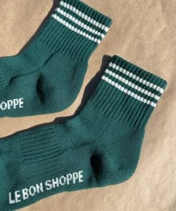 LE BON SHOPPE SPRING '22 GIRLFRIEND SOCKS HUNTER GREEN
