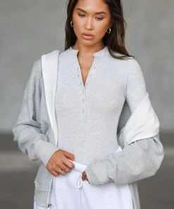 JOAH BROWN BUTTON DOWN HENLEY