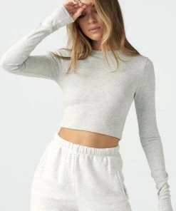 JOAH BROWN CROPPED CREW LONGSLEEVE 24 JOAH BROWN CROPPED CREW LONGSLEEVE