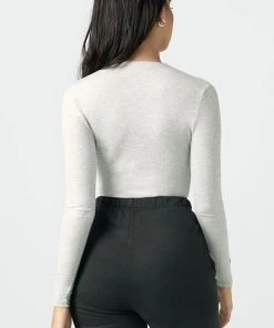 JOAH BROWN INVISIBLE ZIP LONG SLEEVE