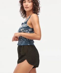 LACAUSA NEW IN ROXY RIBBED TANK SMOKY QUARTZ