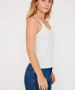 LACAUSA MAYA RIBBED TANK WHITE SPRING '22