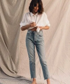 AGOLDE SPRING '22 RILEY HI RISE CROP ZEPHYR