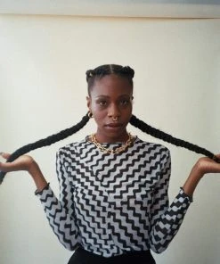 NIN STUDIO SPRING '22 LABYRINTH SWIRL TOP