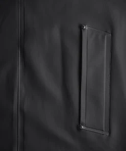 STUTTERHEIM MOSEBACKE RAIN JACKET LONG BLACK