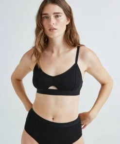 RICHER POORER CUT OUT BRALETTE BLACK