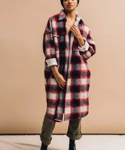 PIPE AND ROW NEW IN BLAKE PLAID COAT 17 PIPE AND ROW NEW IN BLAKE PLAID COAT