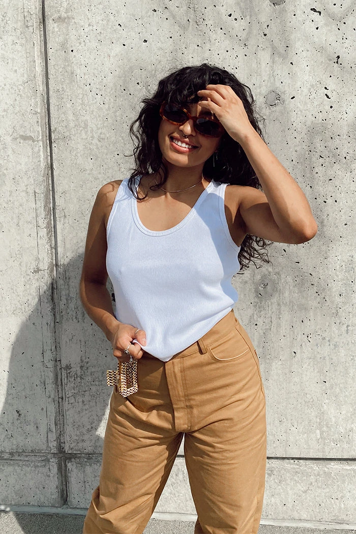 PERFECTWHITETEE NEW IN BLONDIE TANK WHITE 2 PERFECTWHITETEE NEW IN BLONDIE TANK WHITE