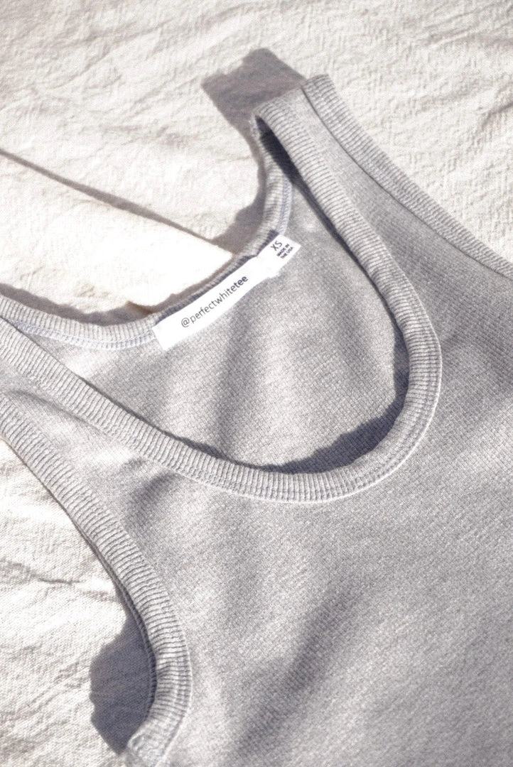 PERFECTWHITETEE BLONDIE TANK GREY 5 PERFECTWHITETEE BLONDIE TANK GREY