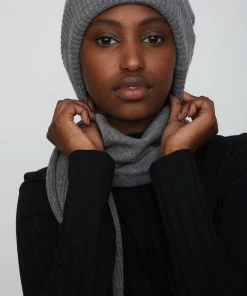 JUST FEMALE CLOUDY BEANIE GREY MELANGE SALE