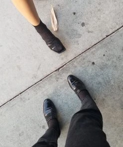 LE BON SHOPPE HER SOCKS COPPER BLACK